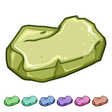 Texture pebble stone cartoon vector graphic Stock Illustration