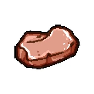 Texture pebble stone pixel art vector illustration Stock Illustration