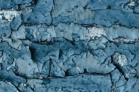 The texture of peeling paint and cracked wall Stock Photos
