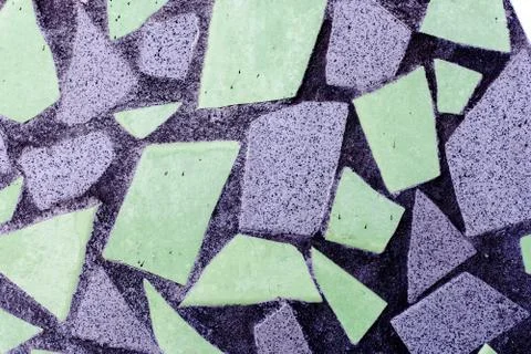 Texture of pieces of broken tiles Stock Photos