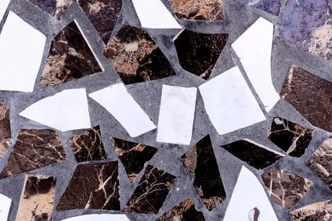 Texture of pieces of broken tiles Stock Photos