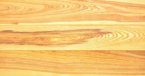 The texture of pine boards with a pronounced pattern of wood fibers. Stock Photos