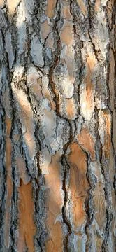 Texture of a pine tree trunk. Abstract pattern. Tree bark. Stock Photos