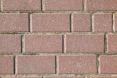 Texture of pink brick wall as background Stock Photos