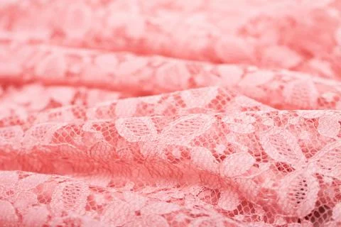 Texture of pink lace Stock Photos