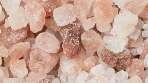 Texture of pink red himalayan salt Stock Footage 234524747