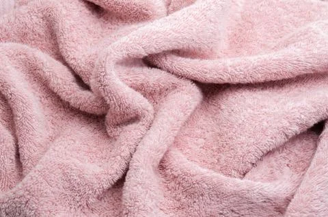 Texture of pink towel for a background Stock-Fotos
