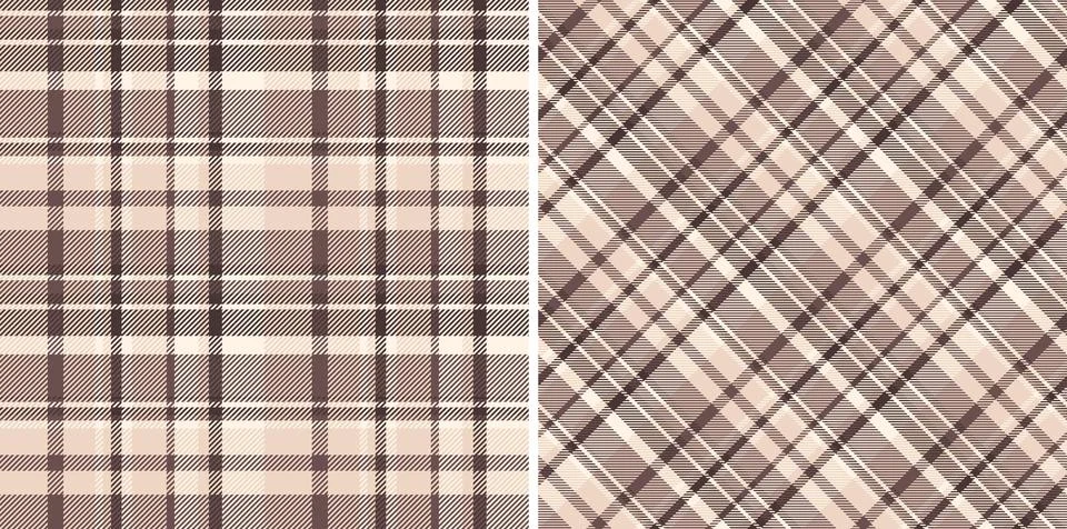Texture plaid vector of tartan background pattern with a check textile seam.. Stock Illustration