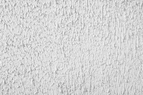 Texture of plaster stucco background, white wall, rough putty Stock Photos