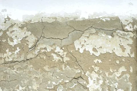 The texture of the plastered wall is yellow in high resolution Stock Photos