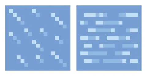 Texture for platformers pixel art vector - water and ice Illustrazione stock