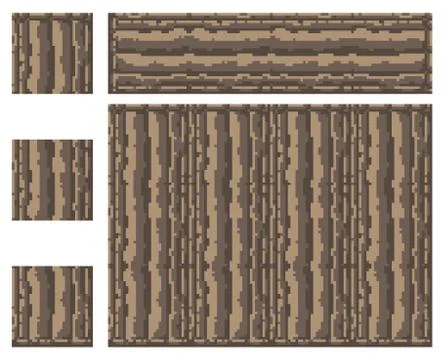 Texture for platformers pixel art vector - stone ancient column isolated block Illustrazione stock