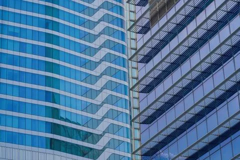 Texture plexus weave window skyscrapers facade. Stock Photos