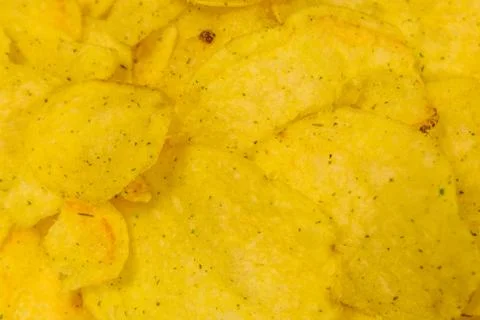 Texture of potato chips for the background Stock Photos