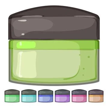 Texture powder cosmetic cartoon vector graphic Stock Illustration