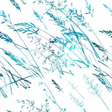 Texture, print design for fabric, background. grass seamless pattern. Natural Stock Illustration