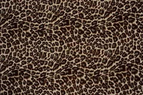 Texture of print fabric striped leopard for background Stock Photos
