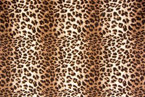 Texture of print fabric striped leopard for background Stock Photos