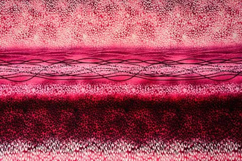 Texture of print fabric striped leopard for background Stock Photos
