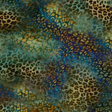 Texture of print fabric stripes leopard for background Stock Photos