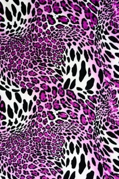 Texture of print fabric stripes leopard for background Stock Photos