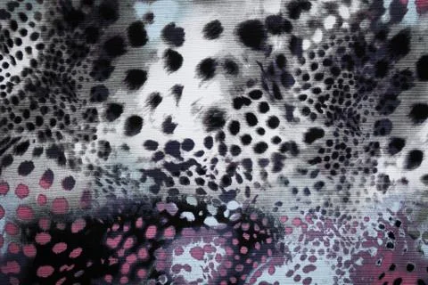 Texture of print fabric stripes leopard for background Stock Photos