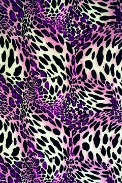 Texture of print fabric stripes leopard for background Stock Photos