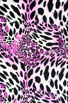 Texture of print fabric stripes leopard for background Stock Photos