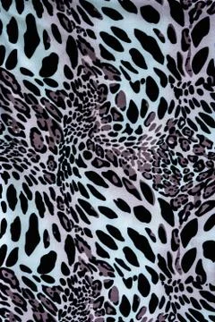 Texture of print fabric stripes leopard for background Stock Photos