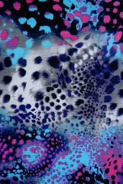Texture of print fabric stripes leopard for background Stock Photos