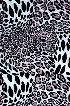 Texture of print fabric stripes leopard for background Stock Photos