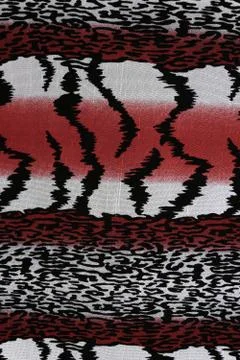Texture of print fabric stripes leopard Stock Photos