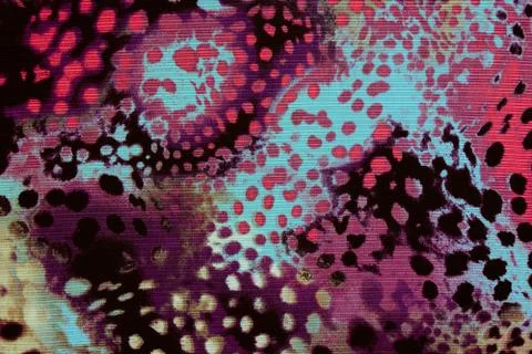 Texture of print fabric stripes leopard for background Stock Photos