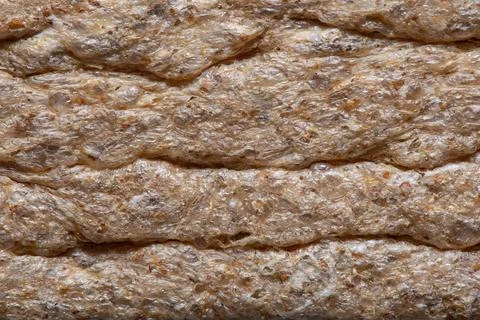 Texture of puffed multi-grain crispbread close-up. macro Stock Photos