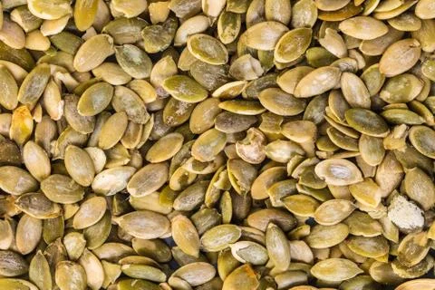 Texture of pumpkin seeds close-up Stock Photos