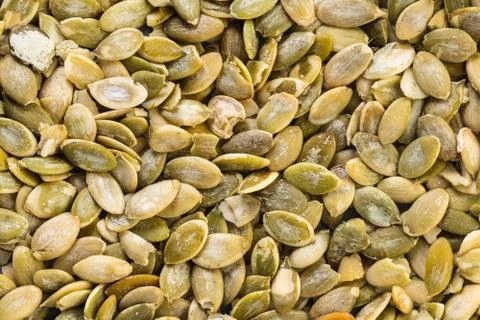 Texture of pumpkin seeds close-up Stock Photos