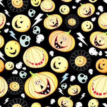 Texture of pumpkins for Halloween Illustrazione stock