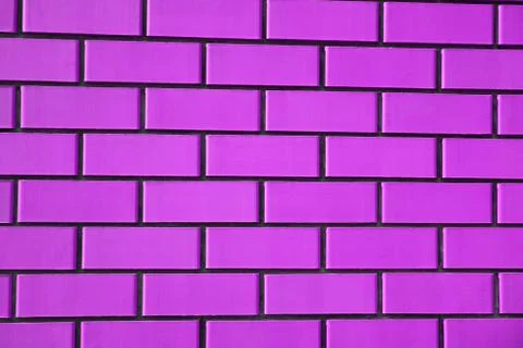 Texture of purple ceramic bricks Stockfoto's