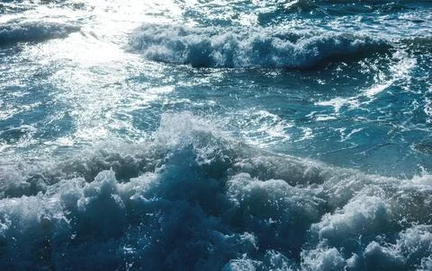Texture of the raging sea 库存照片