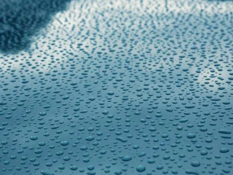 Texture of rain drops Stock Photos