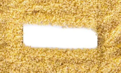 Texture of raw cereal bulgur Foto stock