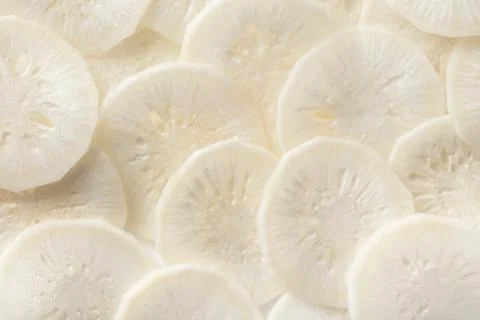 Texture of raw radish closeup Stock Photos