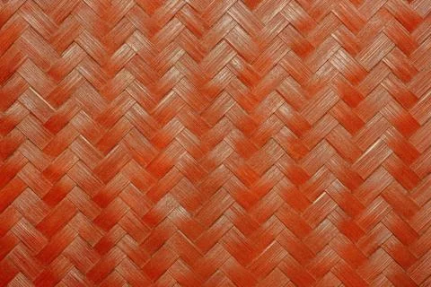 Texture of red bamboo wicker. Foto stock