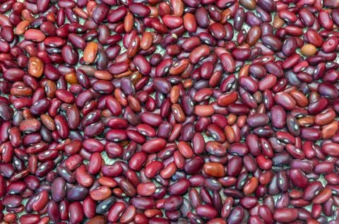 Texture red beans close up. Healthy vegan food Stock-Fotos