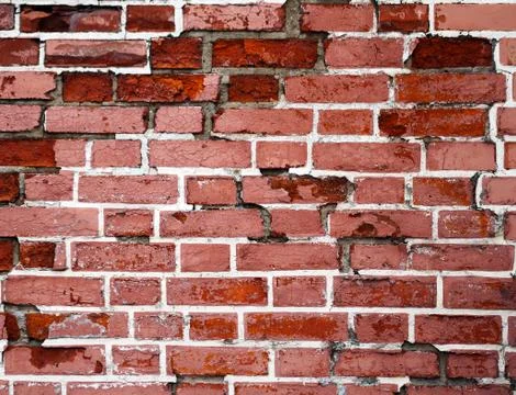 Texture of red brick Stock Photos