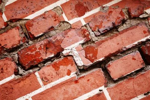 Texture of red brick Stock Photos