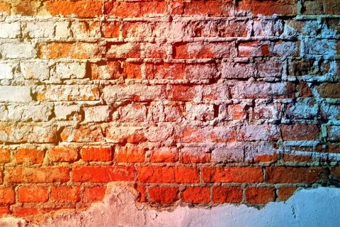 Texture of red brick Stock Photos