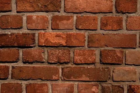 Texture of red brick wall. Abstract background pattern Foto stock