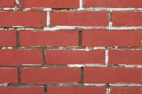 Texture of red brick wall as background 스톡 사진