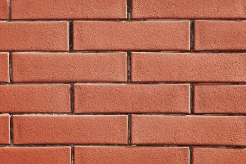 Texture of red brick wall as background 库存照片